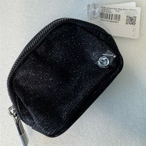 Lululemon everywhere  belt bag nano Black glitter  Pouch